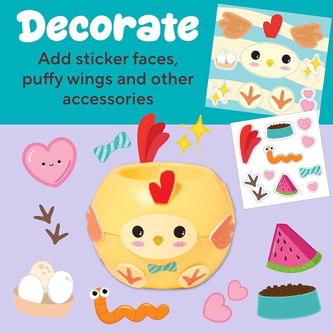 Creativity for Kids Plant-a-Pet Barnyard Pig Kit | Decorate, Plant & Grow Your Own Pet | Chia Seed Gardening Craft | Spring Crafts & Screen-Free Kids Activity (Ages 6+)