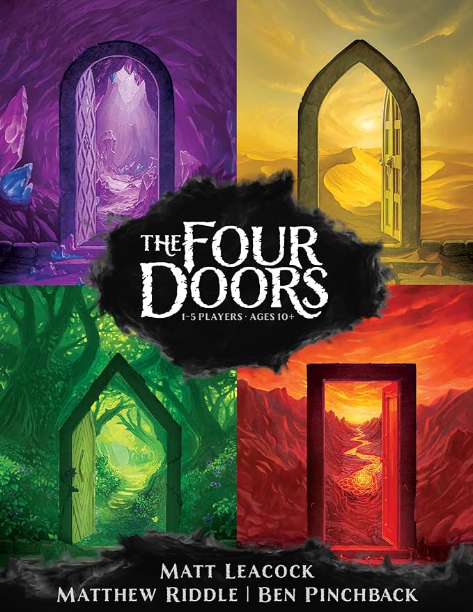 Happy Camper - The Four Doors | Cooperative Game by Pandemic and Forbidden Island Creator | Perfect for Solo Play, Two Players, and Small Groups | Portable Adventure Game