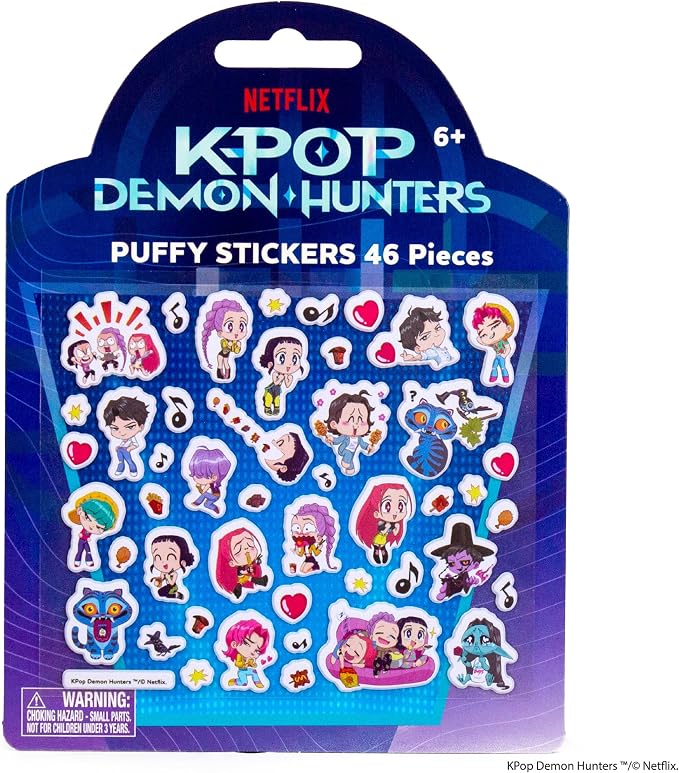 Horizon Group USA Puffy Sticker Playset for Kids, Kpop Demon Hunters