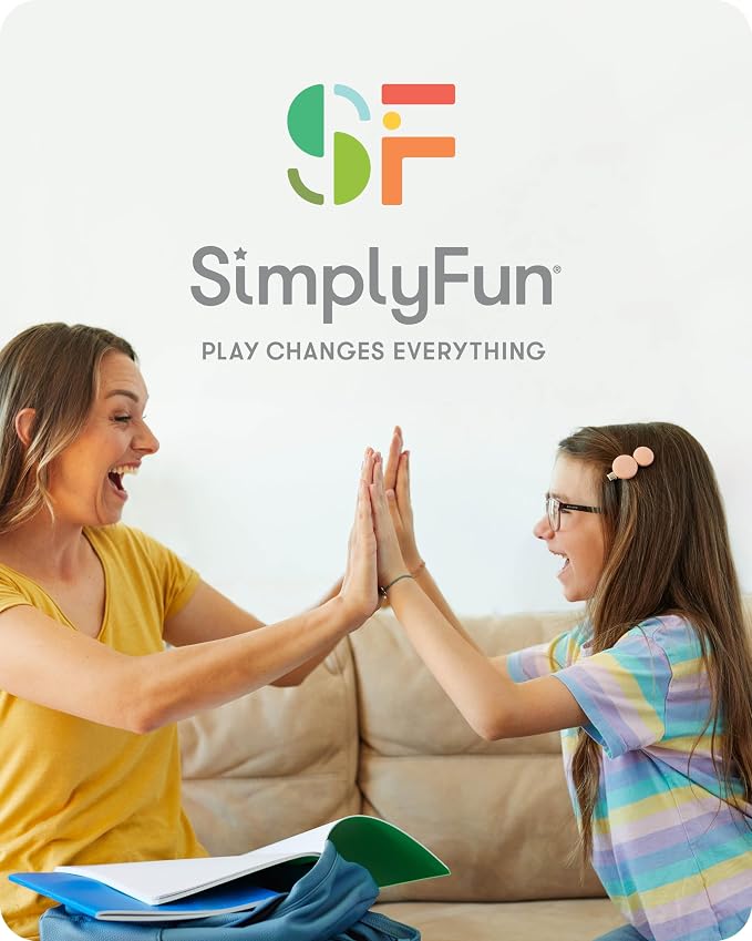 SimplyFun Whirly’s World - Educational Board Game for Kids - Math Game to Teach Concept of Even & Odds - 2-6 Players, Ages 6 & Up