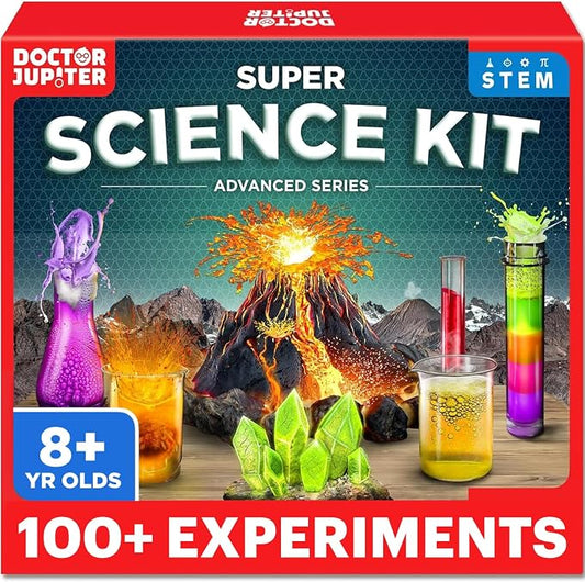 Doctor Jupiter Super Science Experiments Kit for Kids Ages 8+ | Science Kits for Kids Ages 8-12, Birthday Gift Ideas for Boys & Girls 8, 9, 10, 11, 12 Year Olds, STEM Educational Toys