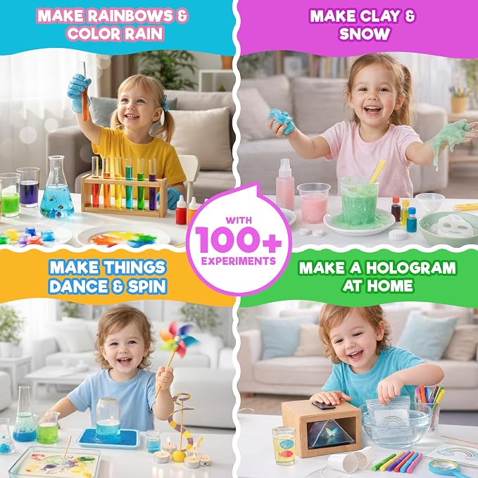 Doctor Jupiter Preschool Science Kit for Girls Ages 3-5, Birthday Gift | Science Kits for Kids Ages 3-5, 100+ Experiments, Birthday Gift Ideas for Girls Ages 3,4, Learning & Educational Toy