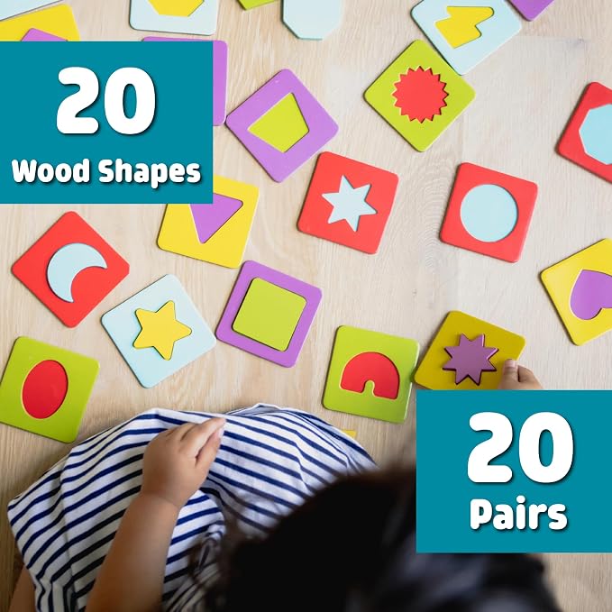 Chuckle & Roar Wooden Puzzle, Puzzles for Kids Ages 3-6+, Toddler Game | 4-In-1 Shape Sorting, Wooden Toys for Screen-Free Play, Solo Play for One Child, Educational Toys for 3 Year Olds
