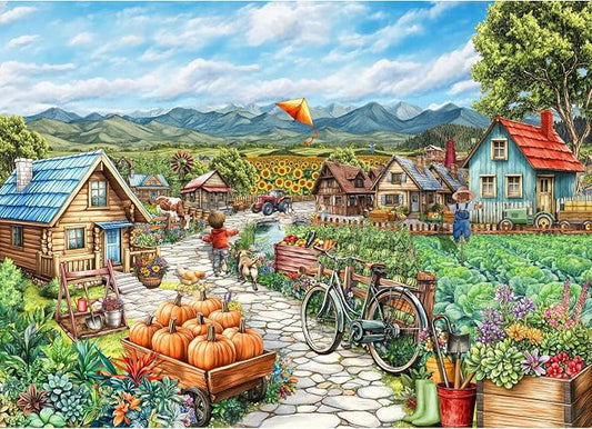 200 Pieces Jigsaw Puzzles for Kids and Adults-Rural Farm Series | Puzzles for Kids Ages 6-8 8-10 Year Old, Learning Educational Toys for Boys and Girls Ages Puzzle for Kids Teens Seniors