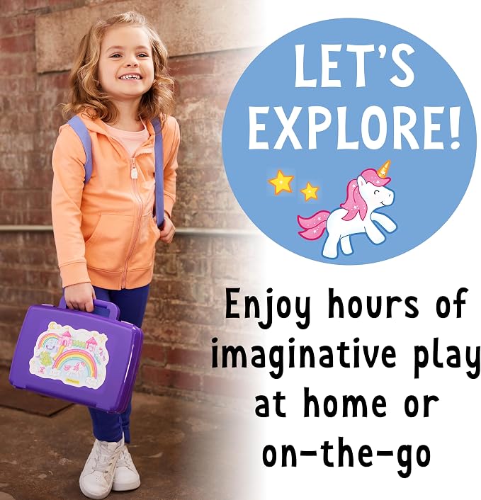 Creativity for Kids Sensory On The Go Kit: Magical Playground - Sensory Bins for Toddlers Ages 3-5+, Unicorn Gifts for Girls, Preschool and Toddler Toys