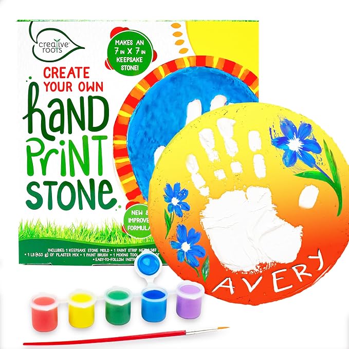 Creative Roots Create Your Own Handprint Stone by Horizon Group USA