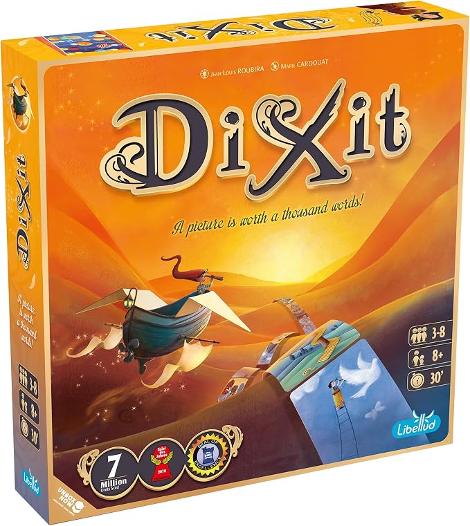 Asmodee Dixit Board Game - Award-Winning Storytelling Party Games for Adults & Kids, Creative Imagination, Parties with Friends, Family Fun for Adults, 3-6 Players Ages 8+, 30 Minute Playtime | For storytelling fun, craft clever clues, Rewards creativi...