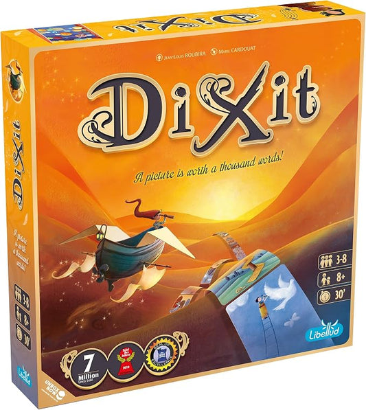 Asmodee Dixit Board Game - Award-Winning Storytelling Party Games for Adults & Kids, Creative Imagination, Parties with Friends, Family Fun for Adults, 3-6 Players Ages 8+, 30 Minute Playtime | For storytelling fun, craft clever clues, Rewards creativi...