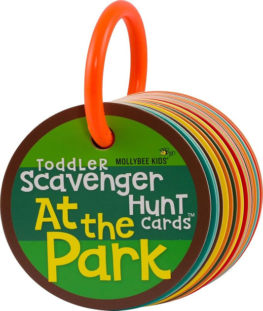 Toddler Outdoor Scavenger Hunt Cards at The Park, Toddler Games, Gifts for Ages 2, 3, 4
