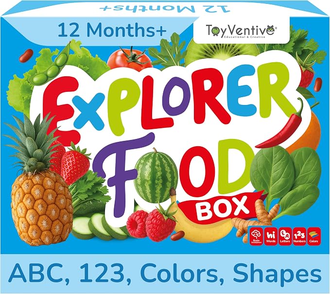 TOYVENTIVE Preschool Activity Set for Boys – Educational Toddler Toys with Flashcards, Matching Games and Montessori Activity Cards for Visual Recognition and Play-Based Exploration – Ages 1
