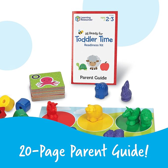Learning Resources All Ready For Toddler Time Readiness Kit - 22 Pieces, Ages 2+, Back to School, School Preparation Activities, Preschool Games, Classroom Must Haves | 22 Pieces, Ages 2+, Back to School, School Preparation Activities, Preschool Games,...