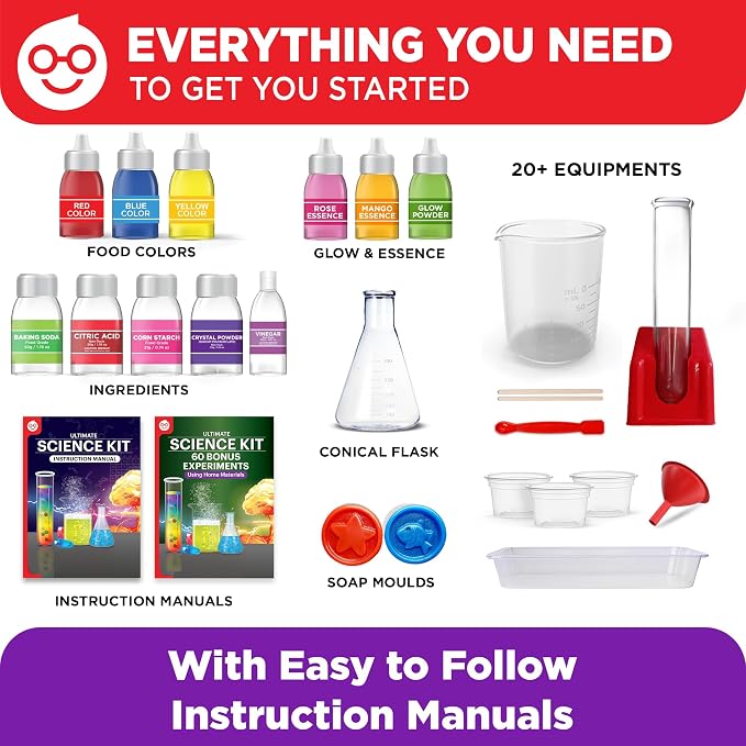 Doctor Jupiter Ultimate Science Experiments Kit for Kids Ages 8+ | Science Kits for Kids Ages 8-12, 135+ Experiments, Birthday Gift for Boys & Girls Ages 9,10,14, Learning & Educational Toy