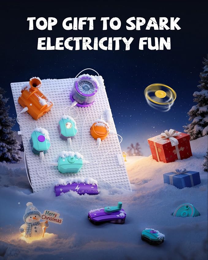 Science Kits for Kids Age 5-7 8-12, Over 450 Projects, 45 Circuit Parts, STEM Toys for Ages 8-13 6-8, Electric Circuit Kit for Kids Ages 4-8, Science Gifts for 5 6 7 8 Year Olds Boys Girls