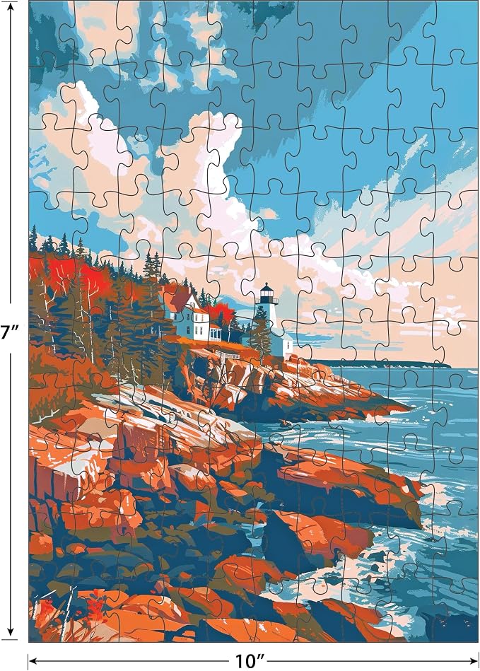 RoseArt - National Parks Jigsaw Puzzle Box Set - 16 Mini Puzzles, 100 Pieces Each - Colorful Puzzle Gift Set for Adults
