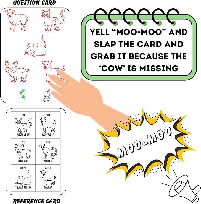Yell and Grab, Card Games for Kids
