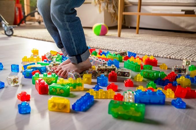 Jelly Blox Creative Kit | Includes 20 Blocks | Toddler & Preschool | Building Blocks Kids Can Squeeze, Stretch, Squish | MESH ACCREDITED | Safety Tested & Ouch-Free | Sensory Play Toy Ages 2+