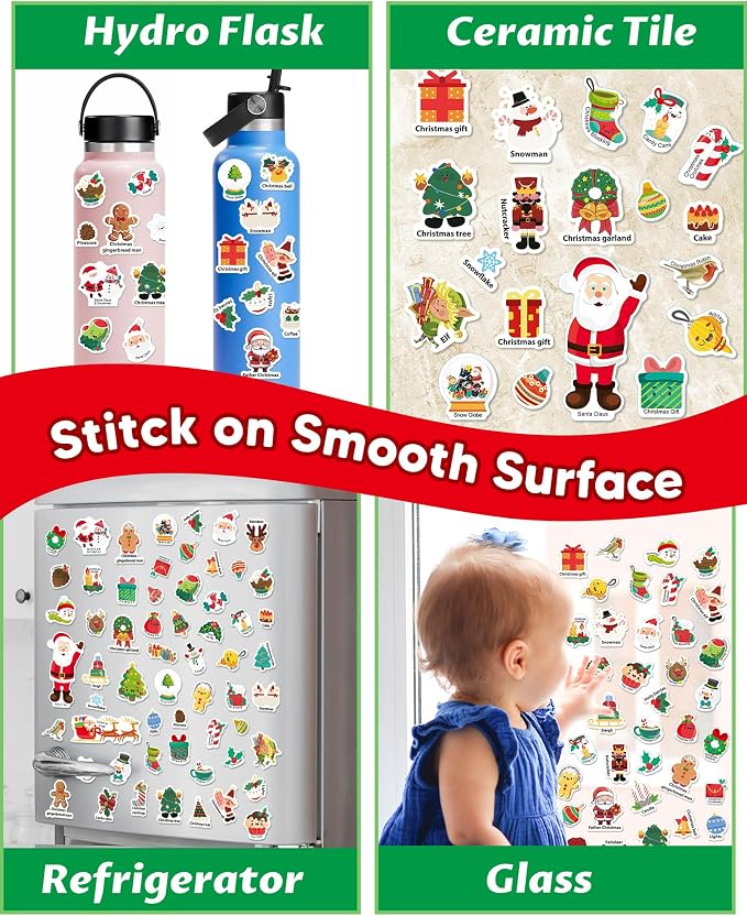 Walenced Reusable Sticker Book for Toddlers, Stickers for Kids, Toddler Toy | Toddler Craft Activities, Toddler Travel Toys, Boy Girl Birthday Gifts, Airplane Travel & Road Trip Essentials Kids