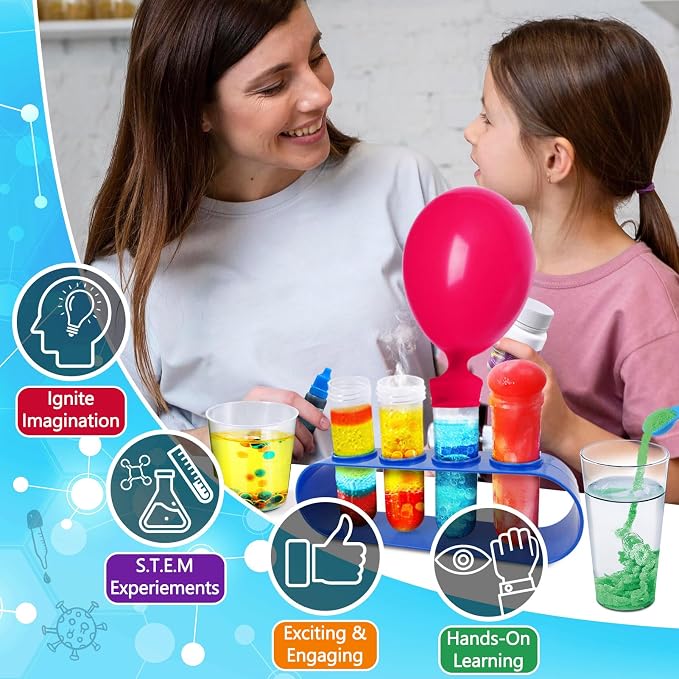 270+ Experiments Science Lab Kit for Kids Boys Girls | Birthday Gifts Toys, Chemistry Set, Volcano, Crystal, Magic, Physics S.T.E.M Educational Project