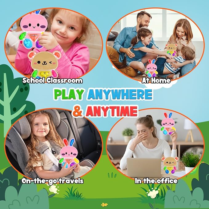 2Pcs Color Sorting Sensory Toys for Kids with Autism Toddler Toys for Airplane Travel Road Trip Preschool Montessori Toys Fine Motor Skills A Easter Basket Stuffers Gifts for Kids Boys Girls