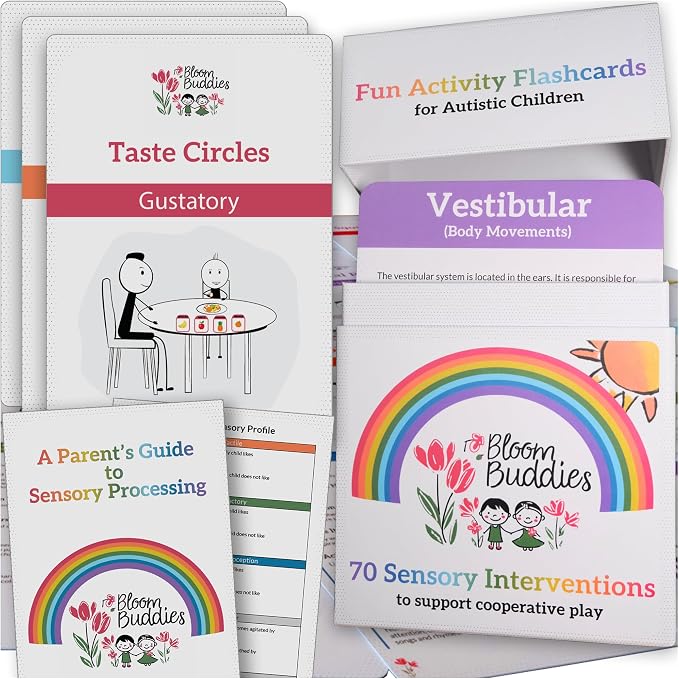 70 Fun Sensory Games & Activities for Parents of Children with Autism ADHD. Sensory Play Ideas for Caregivers of Kids on the Spectrum. A Sensory Intervention Gift for Send Teachers