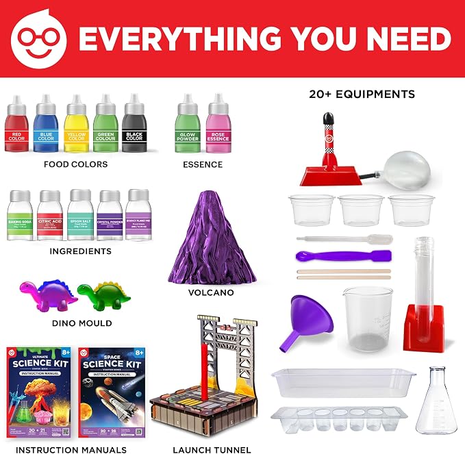 Doctor Jupiter Mega Science Gift Set for Kids Ages 8+, Birthday Gift | Set of Ultimate Science Kit & Space Science Kit, Birthday Gift for Boys, Girls Ages 9,10,11,12, STEM Educational Learning Toy