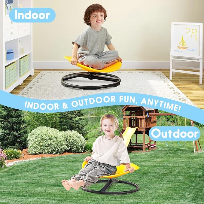 Sensory Spinning Chair For Kids With Autism, Sit And Spin Toy Age 3+ | Autism Spinning Chair Supports Balance, Focus And Motor Skills, Sensory Chair For Home, School And Sensory Room Must Haves