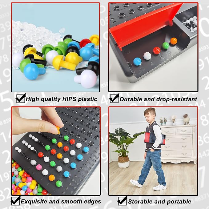 KIDAMI Code Breaker, Classic Codebreaking Travel Board Game, Black | 2 Player Battle, Brain Puzzle Set, Lightweight Carrying, Portable Storage Box, Kids Toddlers Adults Gift for Family Learning