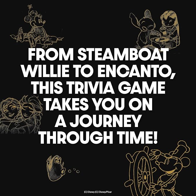 Disney Trivia Board Games for Family Night, Travel Games, Strategy Game, 6+ | Disney Toys, Family Game Night, Travel Games, Screen-Free, Holiday Game, Kids Board Game, Strategy Games