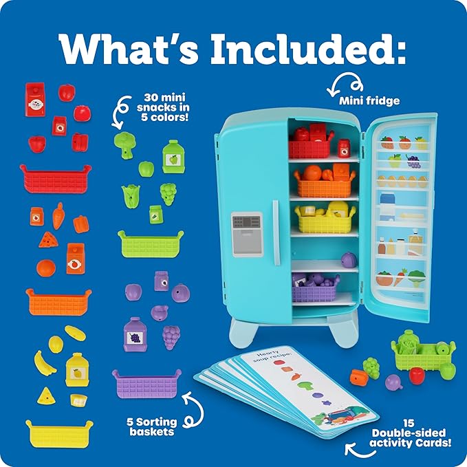 Learning Resources Sorting Snacks Mini Fridge