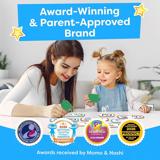 Alphabet Puzzle Games for Kindergarten - 26 Pairs Self-Correcting ABC Puzzles for Kids Ages 3-5 - ABC Puzzle Matching Game, Alphabet Puzzles Toddler Learning Toys - Preschool Classroom Must Haves