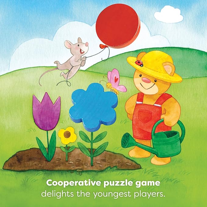 HABA My Very First Games – Teddy’s Colors & Shapes Educational Games & Toddler Activities with Wooden Pieces for Learning Colors, Shapes & Turn-Taking