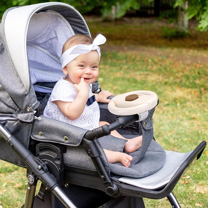 Accmor Stroller Steering Wheel Toy, Steering Wheel for Shopping Carts | Simulated Steering Wheel Universal Detachable Pretend Driving Funny Stroller Toy Attachment
