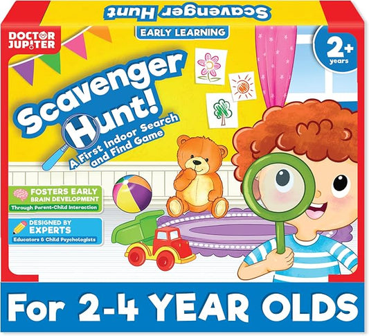 Doctor Jupiter Scavenger Hunt Games for Kids Ages 2-4 Year Old | Birthday Gift for Boys & Girls Ages 2,3,4, Scavenger Hunt Game, Toddler Educational Toy, Learning Activity Set