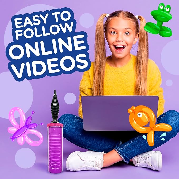 DIY Balloon Animal Kit for Beginners - Twisting & Modeling, 30+ Sculptures