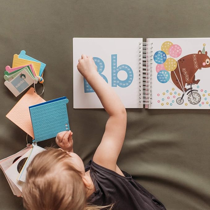 Cupkin Mosaic Sticker Art | ABC Activity Book, 52 Pages, 3000+ Stickers | Kids craft kit with number-guided letter designs, jewel and foam pieces, and a portable format for boys and girls on the go