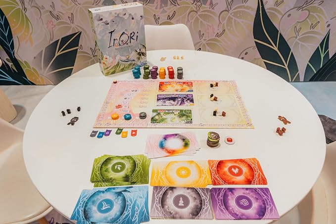 Inori Board Game | Cooperative & Competitive Worker Placement Strategy Game, Fun Family Game for Kids and Adults, Ages 10+, 2-4 Players, 40 Mins