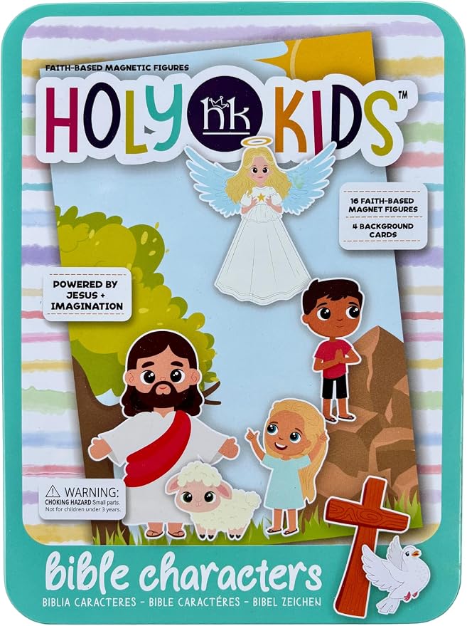 Jesus and Friends - Faith Based Magnet Set by Holy Kids is an Interactive and Entertaining Magnetic Play Set Intended to Foster Spiritual Engagement for Children in a Quiet and Relaxed Manner.