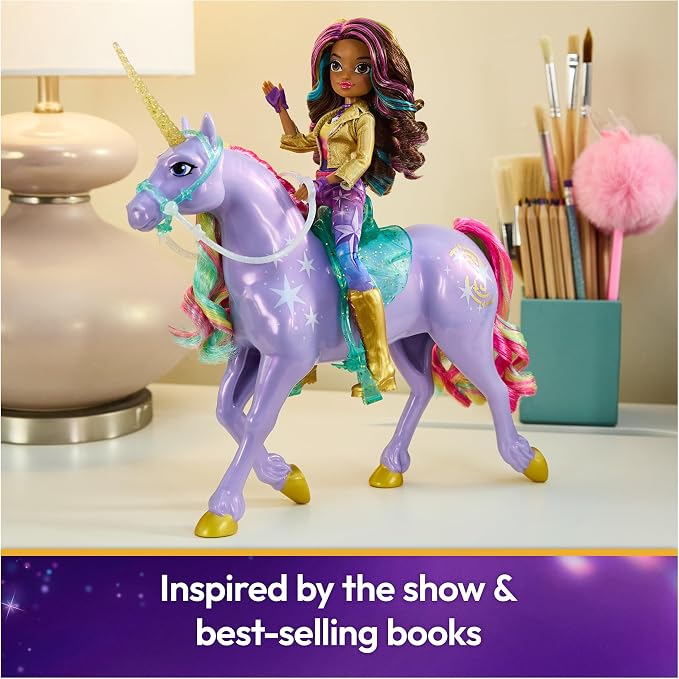 Unicorn Academy 11-inch Wildstar Figure, Dolls & Unicorn Toys, Ages 4+ | Power of Friendship, Poseable Head, Brushable Mane & Tail, Recreate Show Moments, Storytelling Play, Birthday Gifts for Girls