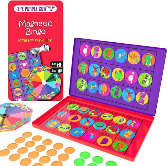The Purple Cow Animal Bingo Game - Car Games , Airplane Games and Quiet Games