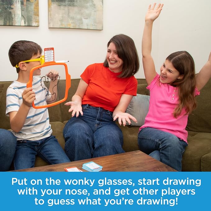 Pencil Nose Board Games for Family Night Ultimate Drawing Game Multi-Player | Family Game, Kids Games, Multi-Player, Board Games for Family Night, Preschool Toys, Hand-Eye-Coordination Game