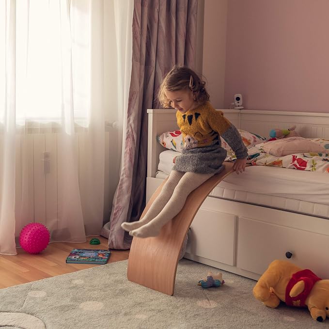 NUTTY TOYS Montessori Wooden Wobble Board for Kids & Adults -100% Natural Wood Balance Board, Waldorf Toddler Balancing Toy, Unique Boy Girl Open Ended Toy Best Valentines Day & Easter Gifts Idea 2026