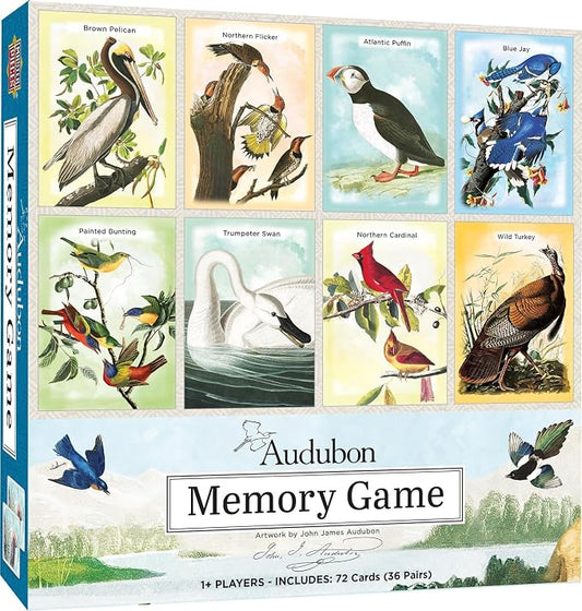 Masterpieces Officially Licensed Audubon Matching Card Game for Adults, Kids, and Families
