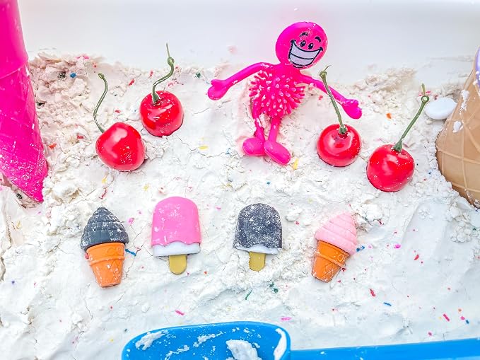 Kids Sensory Bins Montessori Sensory bin, Sensory Toys, Sensory Bins, Sensory Bin for Preschoolers (Ice Cream)