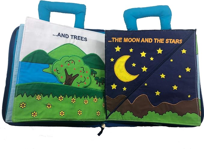 in The Beginning Quiet Book Explore The Story of Creation | Fabric Activity Busy Book for Toddlers and Children | Educational and Engaging Bible Church Book