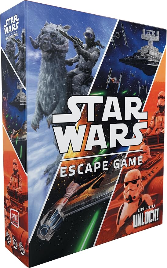 Asmodee Star Wars UNLOCK! The Escape Game - Embark on Epic Escape Room Adventures in a Galaxy Far, Far Away, Cooperative Game for Kids & Adults, Ages 10+, 1-6 Players, 1 Hour Playtime