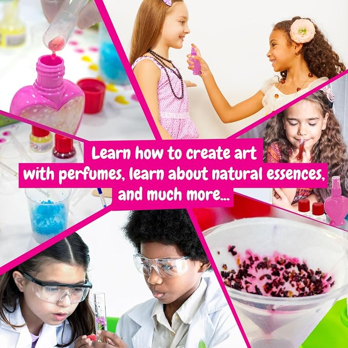 Science4you Perfume Making Kit for Girls and Boys - Make Your Own Perfumes for Kids, Scientific Kit + Creative Experiments and Activities, Stem Toys and Games, Gifts for 8+ Year olds Kids