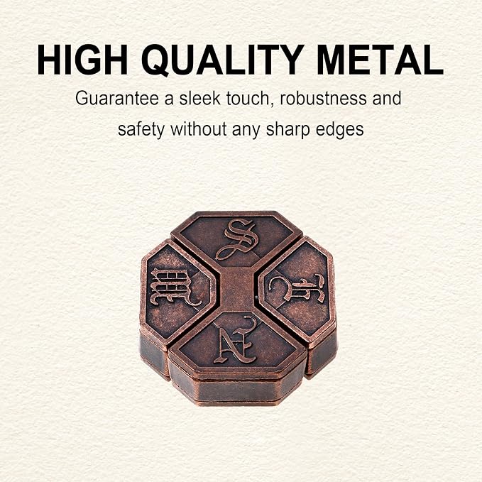 9pcs Metal Puzzle for Adult Disentanglement Puzzles Lock Gift for Adults