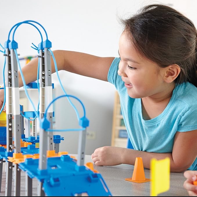 Learning Resources City Engineering & Design Building Set | Preschool Building Toys, STEM Toys for 5 Year Old, Kids Engineering Kit, STEM Gifts for Kids