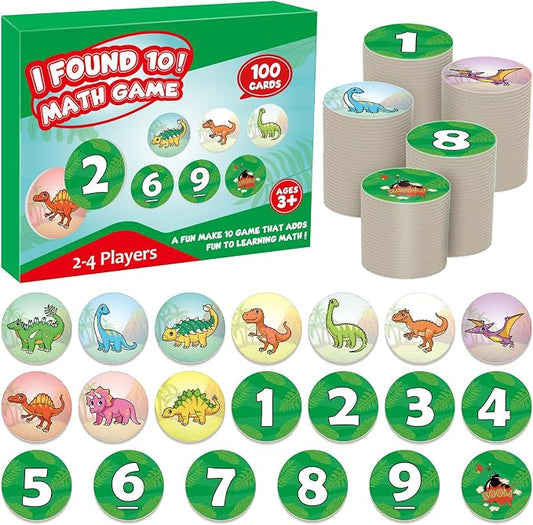 Aizweb Math Games for Kids,Addition & Subtraction Games,Educational Learning Games for Boys and Girls Ages 4 5 6,Counting Homeschool Classroom Travel Indoor Outdoor
