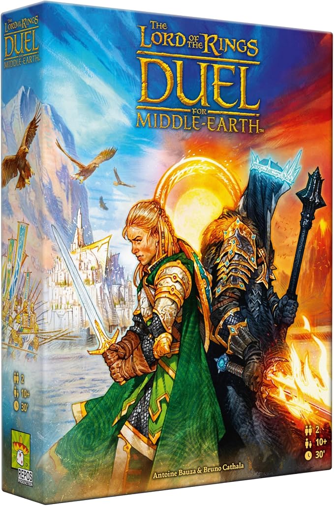 Asmodee The Lord of The Rings: Duel for Middle-Earth Board Game - Epic Strategy Game of Power and Conquest for Kids and Adults, Ages 10+, 2 Players, 30 Minute Playtime | Battle for Middle-earth in an epic two-player strategy showdown. Ages 10+, 2 Playe...